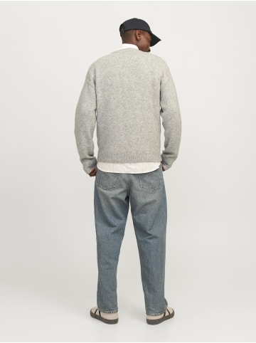 Jack & Jones Strickpullover in Light Grey Melange