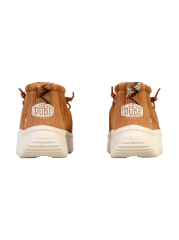 Hey Dude Sneakers Montante Wendy Peak Hi Suede Leder Braun