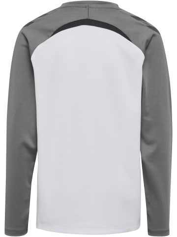 Hummel Sweatshirt Daumenlöcher Hmllead Kinder in WHITE/STEEL GRAY