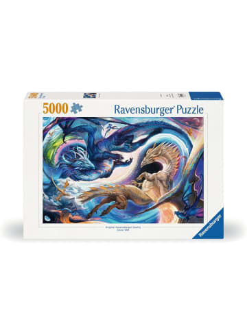 Ravensburger Puzzle 5.000 Teile Gigantisches Drachenfest zur Tages- und Nachtstunde Ab 14 Jahre in bunt