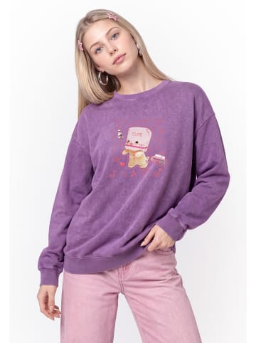 myMo Women Sweatshirt in Purple