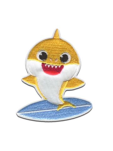 Baby Shark Hai Tier KinderApplikation Bügelbild inGelb