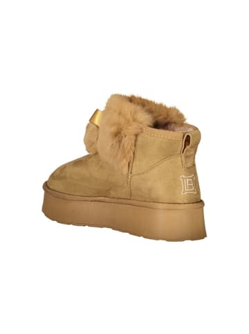 Laura Biagiotti Braun Polyester Damen Stiefelette