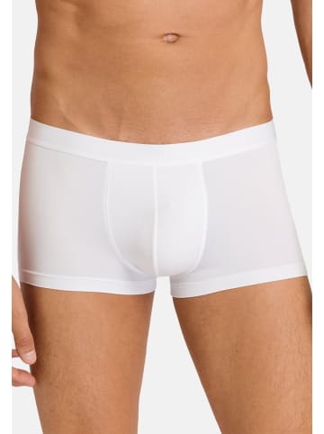 Hanro Retro Short / Pant Micro Touch in Weiß / dunkelblau