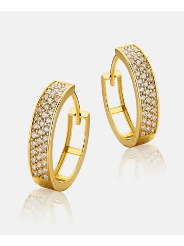Diamant L'éternel Ohrringe aus 585 Gelbgold