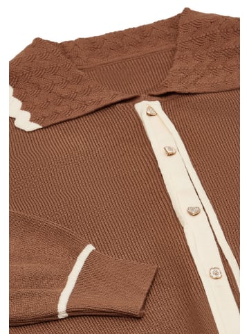 NAEMI Damen Cardigan in Coffee