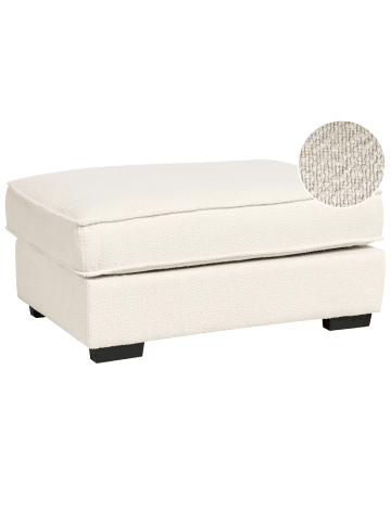 Beliani Ottomane KOLDING in Beige/Schwarz - (W) 94 x (H) 45 x (L) 65 cm