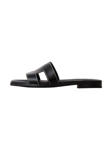 Oh! my Sandals Flache Sandalen aus Leder Schwarz