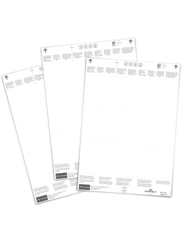 Durable Einsteckschild für Logistiktasche 210x74mm weiß Packung mit 60 Stück