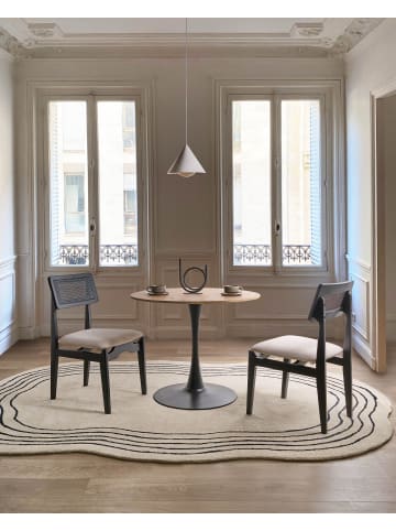 Beliani 2er-Set Esszimmerstuhl RUBONIA in Schwarz