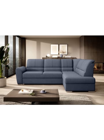 MF Design Silver Recamiere Rechts in Marineblau -  (L) 270 x (B) 270 x (H) 93 cm