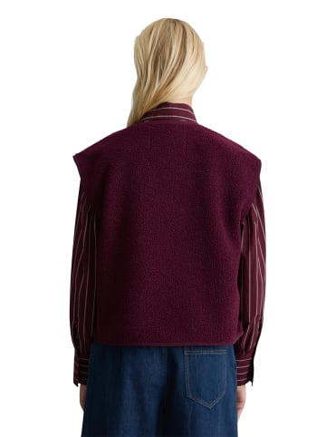 Marc O'Polo DENIM Teddyweste relaxed in Mahagony Jam