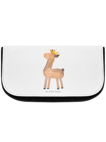 Mr. & Mrs. Panda Kulturbeutel Lama König ohne Spruch in Weiß