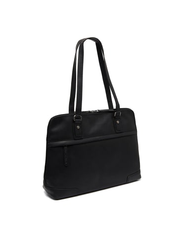 The Chesterfield Brand Branson Schultertasche Leder 37 cm Laptopfach black