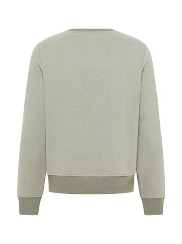 ELBSAND Sweatshirt Samu in Stone Melange
