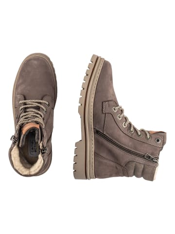 Camel Active MILA Leder Boot in Dunkelgrau