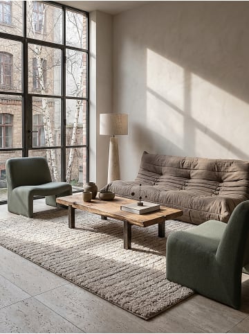 KADIMA DESIGN Teppichläufer Streifen weich wohnlich Wohnzimmer Schlafzimmer in Beige