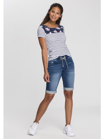 Kangaroos Jogg-Jeansbermudas in blue used