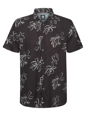 Petrol Industries Allover-Print Hemd Orion in Schwarz