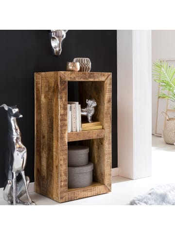 FineBuy Bücherregal in Braun / Mango / 45x35x90