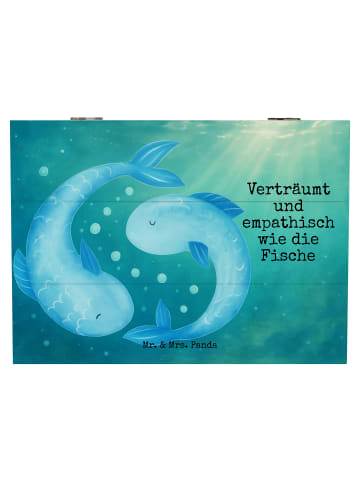 Mr. & Mrs. Panda Geschenkbox Sternzeichen Fische Design mit Spruch in Weiß