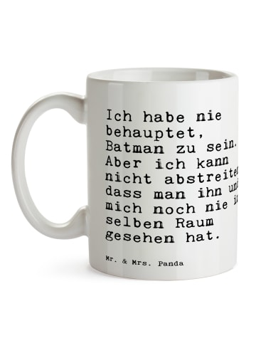 Mr. & Mrs. Panda Kaffeebecher Ich habe nie behauptet,... mit Spruch in Weiß