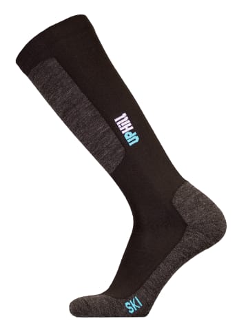 UphillSport Ski-Socken HALLA in Black with turq