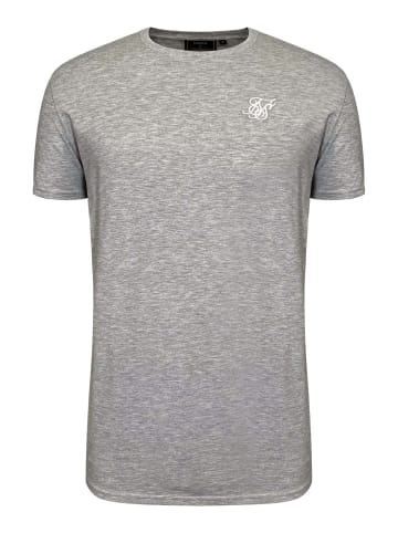 SikSilk T-Shirt Essentials in Grey Marl