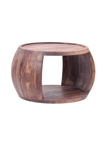 FineBuy Couchtisch in Braun / Sheesham / 60x50x40