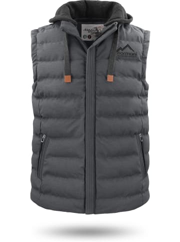 Normani Outdoor Sports Herren Winter-Steppweste Nanaimo in Anthrazit