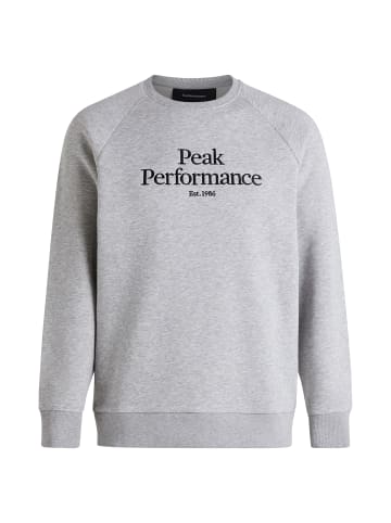 Peak Performance Sweatshirtpullover M Original Crew in GRAU
