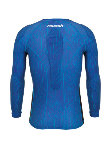 Reusch Torwartshirt Compression Shirt Padded in 4010 deep blue / deep blue