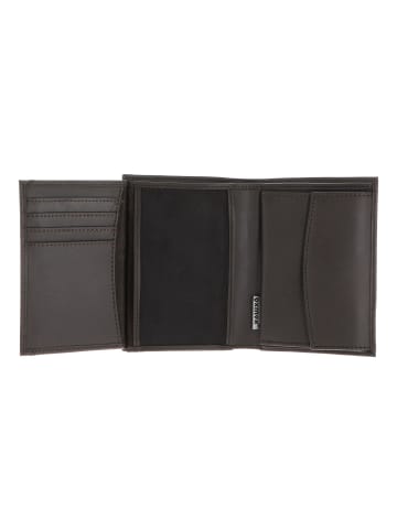 oxmox Leather Geldbörse RFID Schutz Leder 10 cm in braun-footsteps 2.0