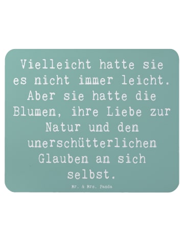 Mr. & Mrs. Panda Mauspad Spruch Hoffnung und Liebe mit Spruch in Meeresbrise
