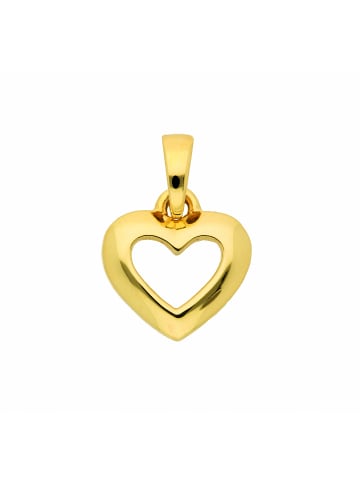 Adeliás Damen 333 Gold Anhänger Herz in gold