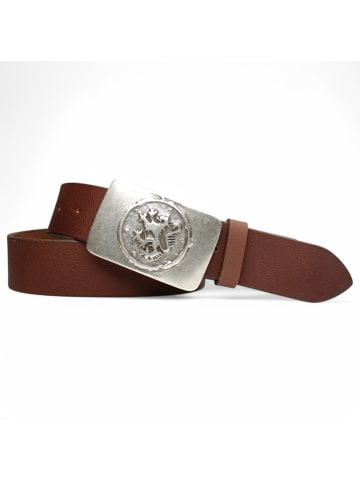 FRONHOFER Trachtengürtel Silber in Cognac