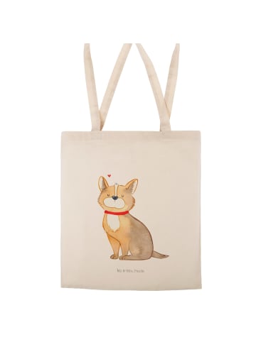 Mr. & Mrs. Panda Uni Tasche Hund Glück ohne Spruch in Creme