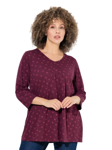 Ulla Popken Shirt in dunkel weinrot