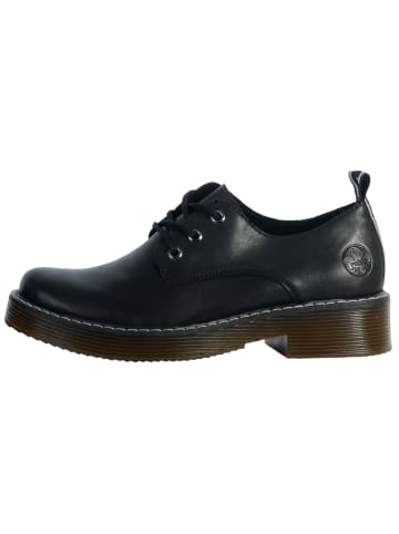 rieker Lugano-Lederschuhe Schwarz