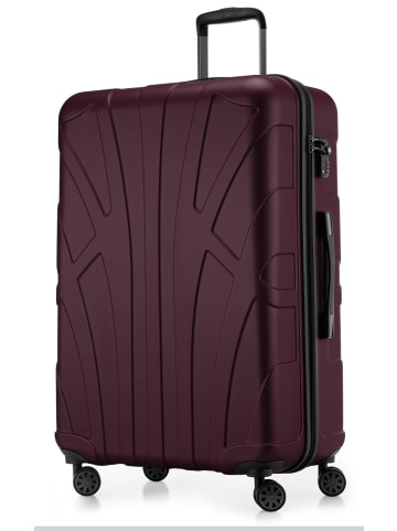 suitline Großer Reisekoffer erweiterbar XL Koffer 4 Rollen TSA 110 L in Burgund