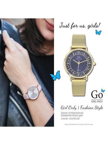 Girl Only Armbanduhr-Analog gold mittel (ca. 34mm) Girl Only Mademoiselle