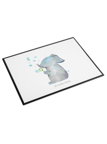 Mr. & Mrs. Panda Schreibunterlage Elefant Seifenblasen ohne Spruch in Weiß