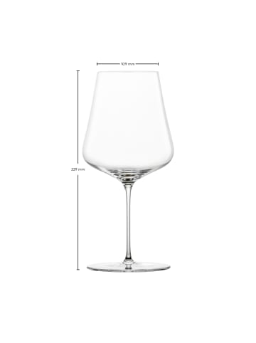 Zwiesel Glas 6er Set Burgunder Rotweingläser Duo in Transparent 739 ml in transparent