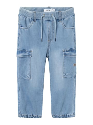 name it Cargojeans NMMBEN BAGGY in medium blue denim