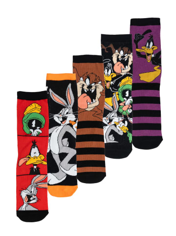 Looney Tunes  5er Pack Looney Tunes Socken Sneaker Strümpfe in Mehrfarbig