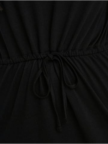 JACQUELINE de YONG Leichtes Stoff Sommer Kleid mit Bindeband in Schwarz