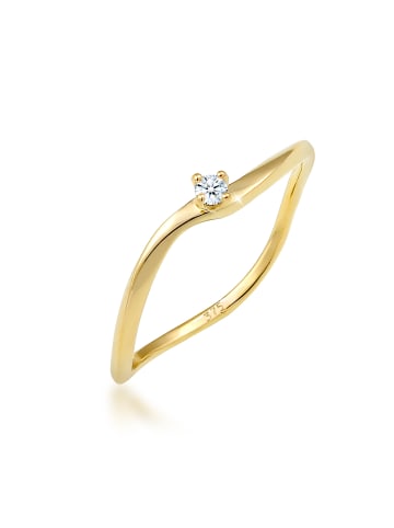 Elli DIAMONDS  Ring 375 Gelbgold Verlobungsring in Gold