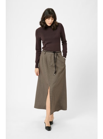 Kaffe Rock KAelyah Loose fit in Beige / Black Petit Houndstoot