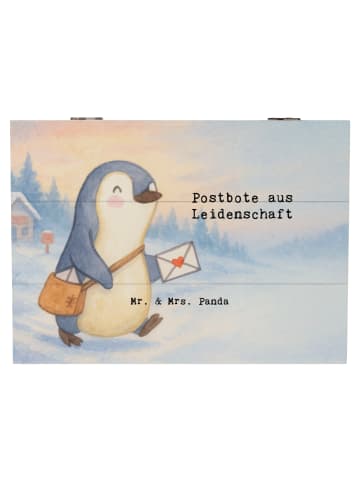 Mr. & Mrs. Panda Box Postbote Leidenschaft Design mit Spruch in Weiß