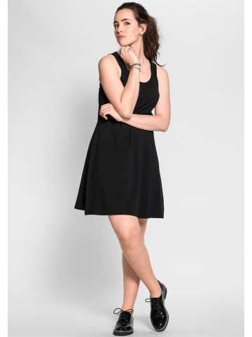 sheego A-Linien-Kleid in schwarz